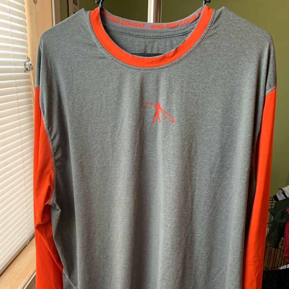 Nike baseball raglan 3/4 sleeves orange